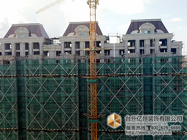 溫嶺京都御府GRC/EPS線(xiàn)條在建工程